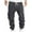 Dark Gray, variant on safuny Men's Drawstring Loose Joggers Sweatpants Pockets Trousers Running Big&Tall Athletic Pants Casual Cargo Pants Sports Workout Pants Winter Thicken Black L