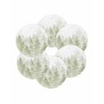 thumbnail image 7 of 13 Inch Round Placemats Set of 6, Sage Green Christmas Non Slip Heat Insulation PP Table Mats, Winter Snowflake Abstract Forest Tree Washable Place Mats for Kitchen Dining Party Table Decor, 7 of 7