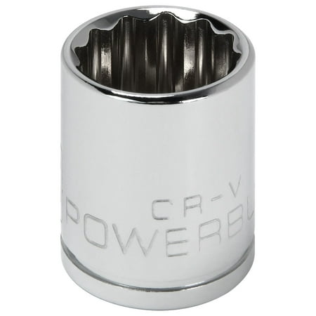 UPC: 0028907053608 | Powerbuilt 3/8 Inch Drive x 16 MM 12 Point Shallow Socket – 641021