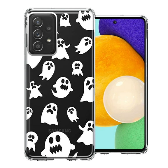 MUNDAZE For Samsung Galaxy A52 Halloween Spooky Ghost Design Double Layer Phone Case Cover