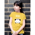 thumbnail image 2 of Too Lazy For This Panda T-Shirt Juniors -Image by Shutterstock,  Small, 2 of 4