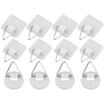 thumbnail image 1 of 60 pcs Adhesive Plate Hooks Picture Frame Hooks Sticky Plate Wall Hooks Photo Frame Hooks, 1 of 8