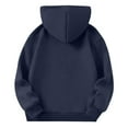 thumbnail image 5 of Hoodies for Kids Girls Boys Solid Soft Hooded Sweatshirt Oversized Teen Hoodie Loose Drop Shoulder Pullovers Top, 5 of 5