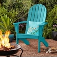 thumbnail image 2 of (2 pack) Mainstays Wood Outdoor Adirondack Chair, Turquoise Blue, 2 of 9