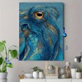 thumbnail image 4 of Underwater Octopus Sea Creature Canvas Print, Nautical Bathroom Ocean Theme Home Wall Decor Art, 4 of 8
