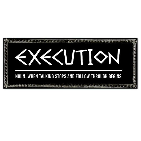 Sparta Greek Roman Execution 13 oz Vinyl Banner With Metal Grommets