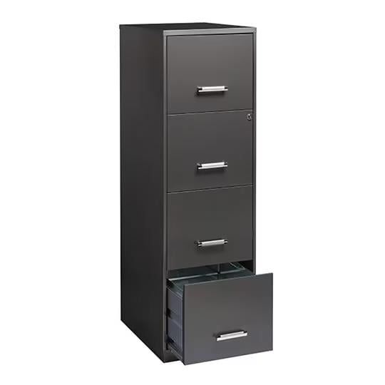 Archivero Vertical Space Solutions, 4 Gavetas, Metálico, Color Charcoal