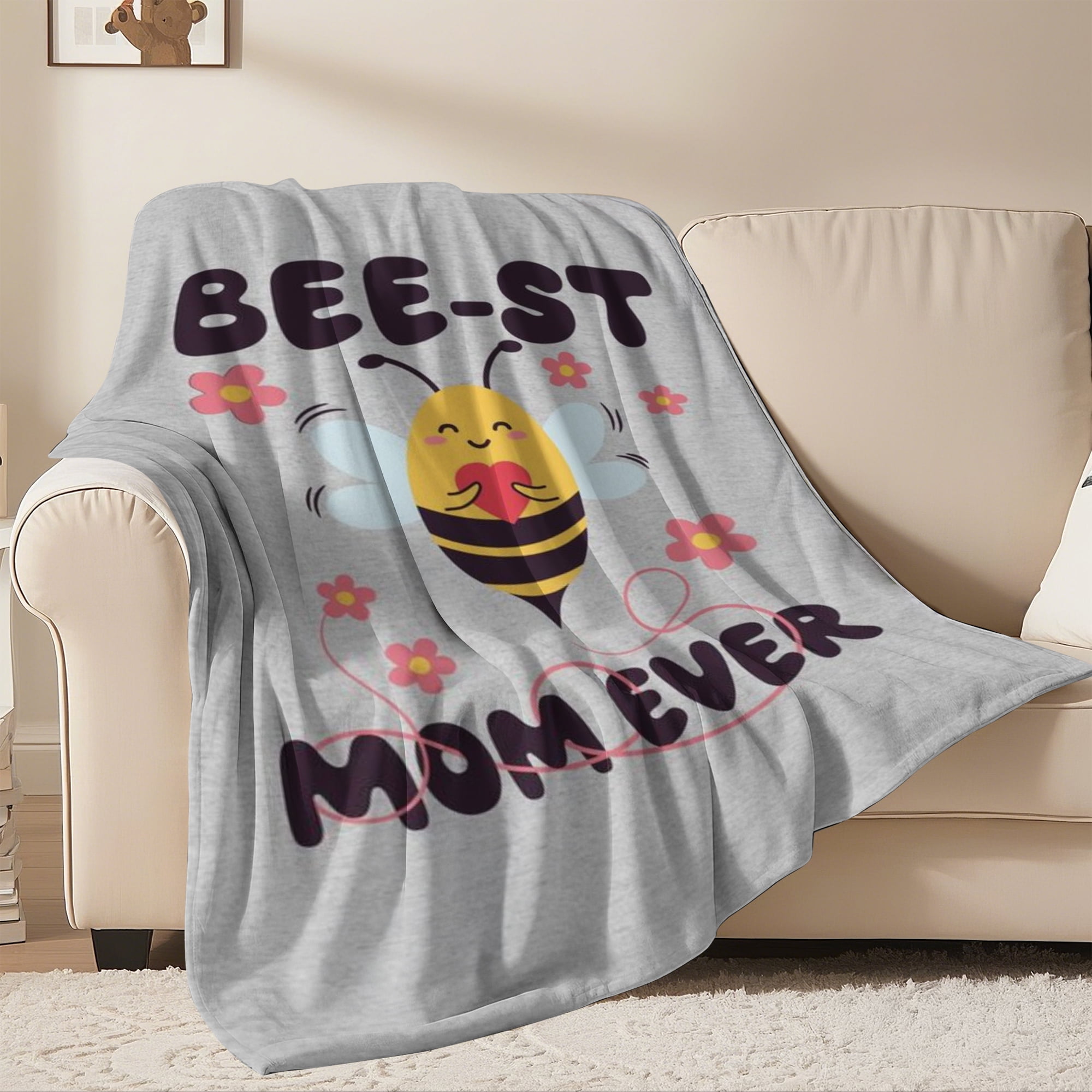 Mothers Day Throw Blanket,Birthday Gifts for Mom, Mom Birthday Gifts, to My Mother Blanket Gift from Daughter Son, 30" x 40"