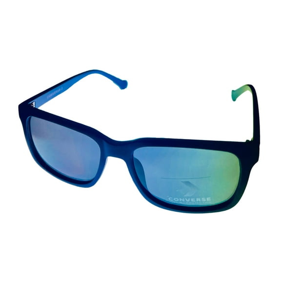 Converse Matte Men's Square Plastic Sunglasses, Navy