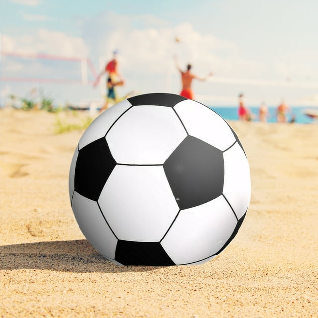 VONKY Ballon de Football Réutilisable avec Procédé de Soudage Haute Fréquence Ballons Portables Ballon de Plage 100 cm