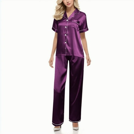 Large Women Top and Plus Size Bustier for Women Lingerie Set Women Sets Set Nightwear Satin Short Underwear Nightgown Women s Lingerie Robe Trousers Silk Loos
