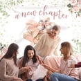thumbnail image 4 of 7x5FT Books Baby Shower Backdrop A New Chapter Will Soon Begin Background for Girls Floral Leaves Shoes Baby Shower Party Decorations Banner Supplies Photo Booth Props, 4 of 6