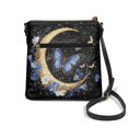 thumbnail image 2 of HELLHERO Waterproof Purse Satchel for Travel Daily Everyday, PU Leather Durable Fashion Satchel Bag, Butterfly Moon, 2 of 7