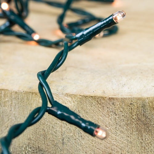 See All String Lights String Lights 100 Rice Bulbs Green Wire Plug-In WARM WHITE