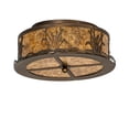 thumbnail image 7 of Meyda Tiffany 24466 Reeds And Cattails 2 Light 16" Wide Semi-Flush Drum Ceiling Fixture -, 7 of 7