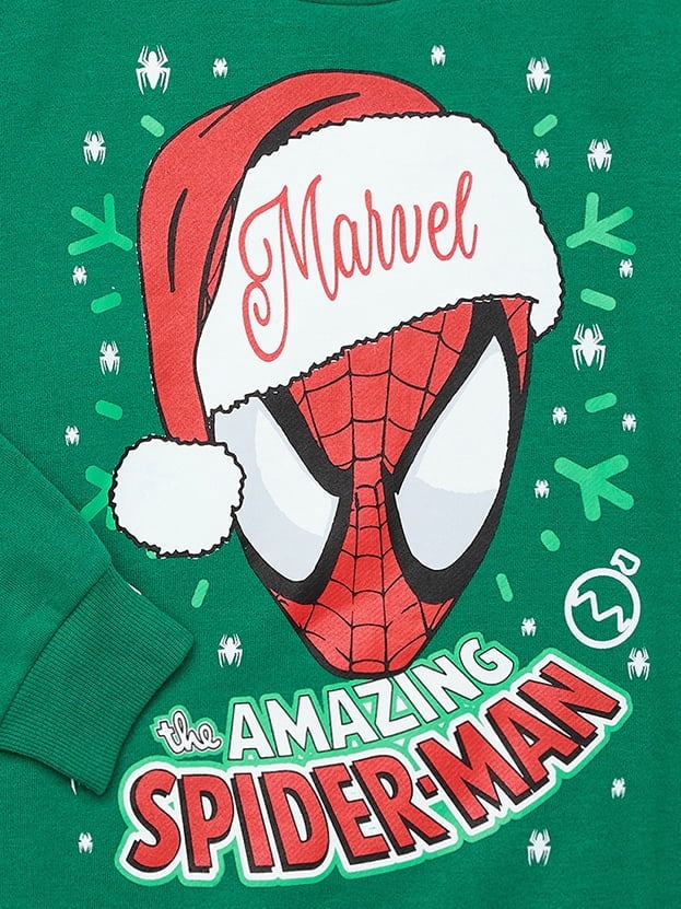Spider-Man Boys Holiday Graphic Print Sweatshirt and Joggers Set, Sizes 4-18