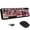 Blackcolorful, variant on USOTSO Wireless Keyboard and Mouse Combo, 2.4GHz Retro Typewriter Keyboard, Full-Size Creamy Silent Office Set for Desktop Laptop PC