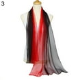 thumbnail image 3 of Ayyufe Fashion Gradient Color Voile Scarf Women Lightweight Soft Long Neck Wrap Shawl, 3 of 7
