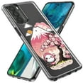 thumbnail image 2 of MUNDAZE Motorola Moto G Stylus 5G Shockproof Clear Hybrid Protective Phone Case Kawaii Manga Pink Cherry Blossom Fuji Mountain Mochi Girl Cover, 2 of 5