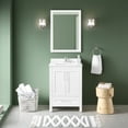 thumbnail image 3 of Ove Decors Kansas 24 W x 19" D Freestanding Bathroom Vanity with Sink, Pure White, 3 of 26