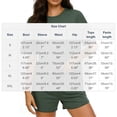 thumbnail image 5 of yillto Womens Shorts Set 2 Piece Outfits Summer Lounge Short Sleeve Tops Matching Sweatsuit Casual Sets, 5 of 5
