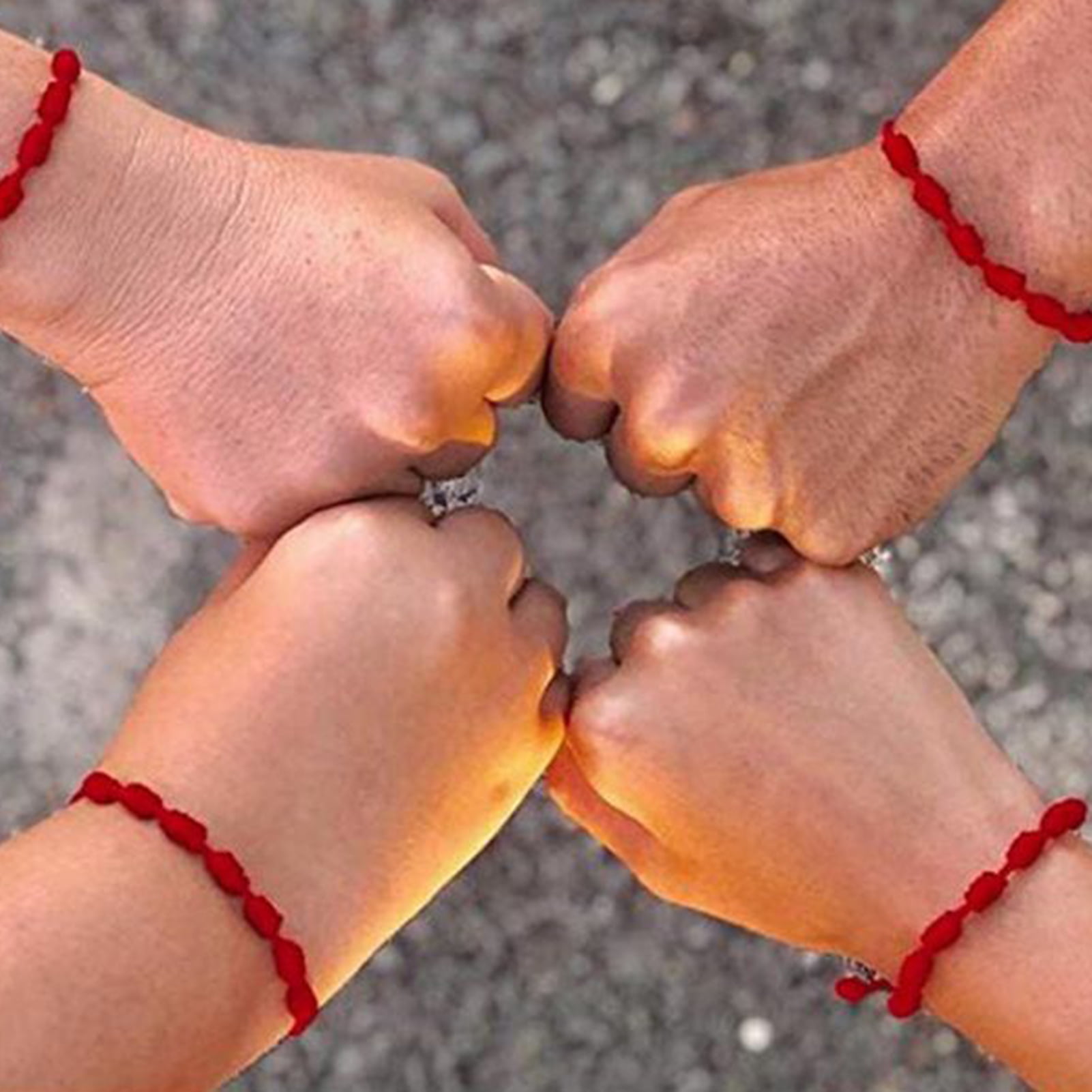 2-Pack Red String Bracelets for Protection and Good Luck - Kabbalah Red  Knot Amulet, Adjustable Nylon Cord Bracelet for Women, Men, and Friendship