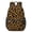 Black and Yellow, variant on Black and Orange Leopard Print 17" School Backpacks for Teens,Waterproof Oxford Fabric,S-Shape Padded Straps for School,Travel,Hiking,Camping