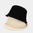 thumbnail image 3 of COCOpeaunt New Crimping Wool Solid Winter Knitted Panama Hat Women Warm Bucket Hats Female Outdoor Basin Hat Sunscreen Sun Caps Present, 3 of 6