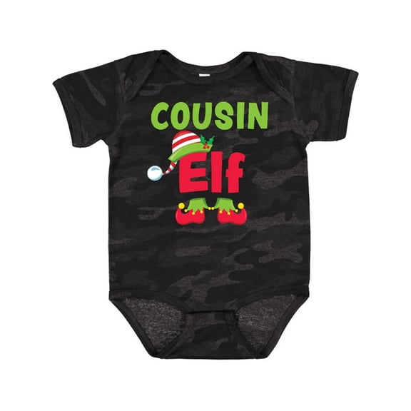 Inktastic Christmas Cousin Elf Boys or Girls Baby Bodysuit