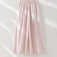 thumbnail image 6 of Vphie Women's Linen Tencel Wide Leg Pants, Pink, Size L, 6 of 17