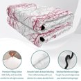 thumbnail image 4 of King Quilt Set 96''x106'', Red Grey Branch Lightweight Summer Bedspread Coverlet Set with 2 Pillow Shams, Spring Summer Pastoral Botanical Breathable All Season Quilt Bedding for Bedroom/Guest Room, 4 of 9