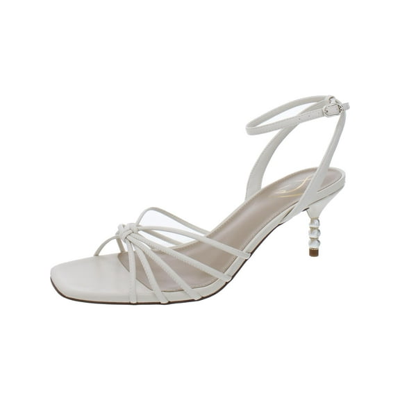 Sam Edelman Womens Philippa Faux Leather Ankle Strap Heels