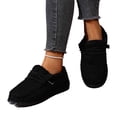 thumbnail image 4 of Willtoo Women's Loafers Lace Up Faux Fur Lining Keep Warm Athletic Sneakers Lightweight Sports Shoes Cozy Non Slip Winter Fashionable Casual Shoes, 4 of 4