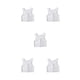thumbnail image 3 of Minnieouse Tank Top Chaleco Camisa Pecho Trans Elástico Deportes Ropa Interior Vendaje Reforzado Corsé Corto Transpirable Mujer Blanco XL Type2 NO2, 3 of 6