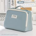 thumbnail image 1 of Large Capacity Pencil Case Minimalist Pencil Case Stationery Box Students Multi Functional Pen Bag Storage Bag Makeup Bag Blue, 1 of 6