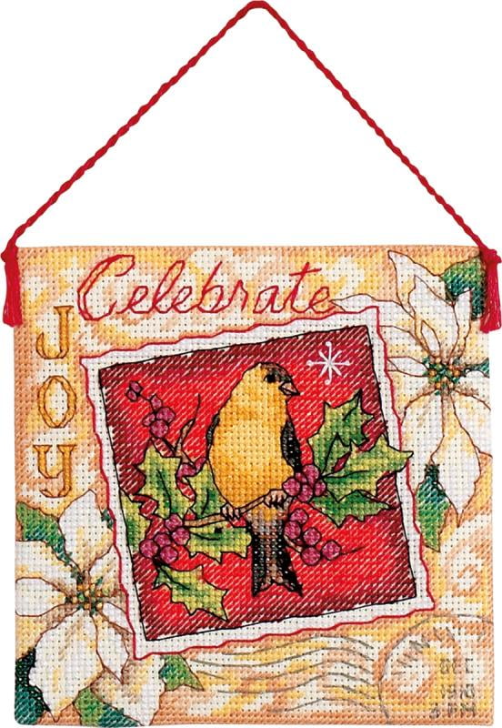 Believe Snowglobe Counted Cross Stitch Kit-3-3/4X4-1/2 14 Count Clear Plastic 