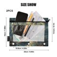 thumbnail image 4 of FORMRS 2 Pack Pencil Pouch for 3 Ring Binder with Clear Window Zipper Case, Whale and Moon, 4 of 6