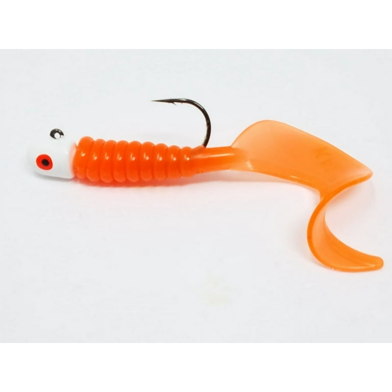 ebay fishing lures plastic jig Mr. Crappie Sausage Head Spins Pre-Rigged Crappie Thunder Monkey Shine / 1/8 oz preventing hang Pucci MJ132-014 Mini Jig Chartreuse/Glitter,