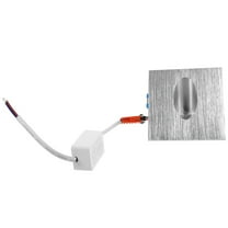 unbranded LED Square Step Stair Recessed Light Indoor Corner Light Wall Lamp Ladder Light for Hallway Basement Wall Porch (Cold White 6000-6500K)