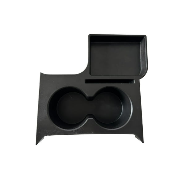 EXHUMKY BERTDOMD Car Armrest Storage Box with Cup Holder Tray for Front Seat, Black Plastic Interior Organizer