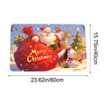 thumbnail image 3 of HomeKingdee Front Door Mat Indoor Outdoor Welcome Mat Non Slip Floor Mat Christmas Santa Claus Doormat for Entryway Rug Inside Outside Entry, Porch, Bathroom Rug Carpet, 3 of 6