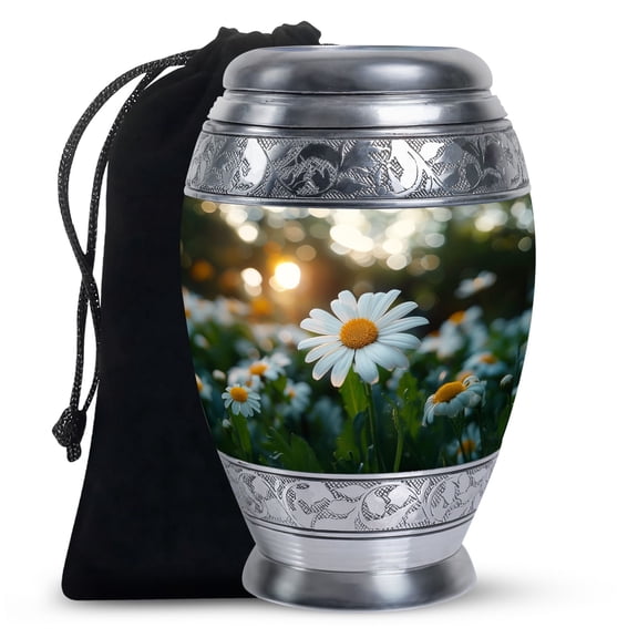 Sunset & Garden Large Urn For Ashes For Women, Urn For Ashes For Women, Cremation Urn, Human Memorial Urn, Cremation Urns For Burial Urns For Human Ashes, Funeral Ash Urns Large 10 Inch