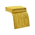 thumbnail image 1 of Manta de verano, manta de cama, agradable para la piel, con estampado liso, de algodón lavado, edredón fresco, edredón de verano para dormir caliente, edredón ventilado (amarillo), 1 of 8