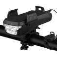 thumbnail image 2 of Bike Front Light with Phone Holder USB Rechargeable 3 Modes Adjustable Outdoor Headlight Lamp Night Riding Cycling Accessories Black/4000mAh, 2 of 9