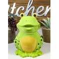 Ebros Whimsical Froggie Croak The Green Spotted Frog Ceramic Cookie Jar