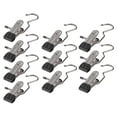 thumbnail image 1 of 10 Uds. Colgador de faldas para , Clips para toallas, ganchos para lavandería, estantes de secado para ahorrar espacio, colgador de calcetines Negro Macarena Clips para calcetines Percha para pantalones, 1 of 8
