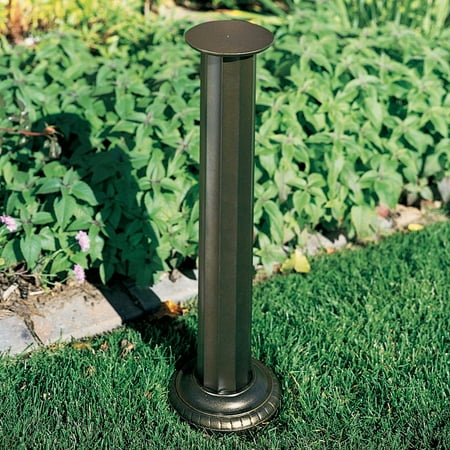 Roman Sundial Pedestal - Aluminum Roman Sundial Pedestal, French Bronze