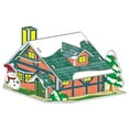 thumbnail image 1 of DIY actividades de decoración de casas navideñas manualidades DIY kits de casas artesanales navideñas hechas a mano rompecabezas 3D para niños niñas Baoblaze  Casa de rompecabezas de bricolaje, 1 of 8