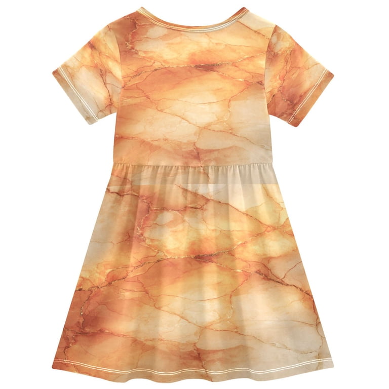 orange marble dress Orange Marble Cut Out Ring Detail Halter Neck Mini Dress