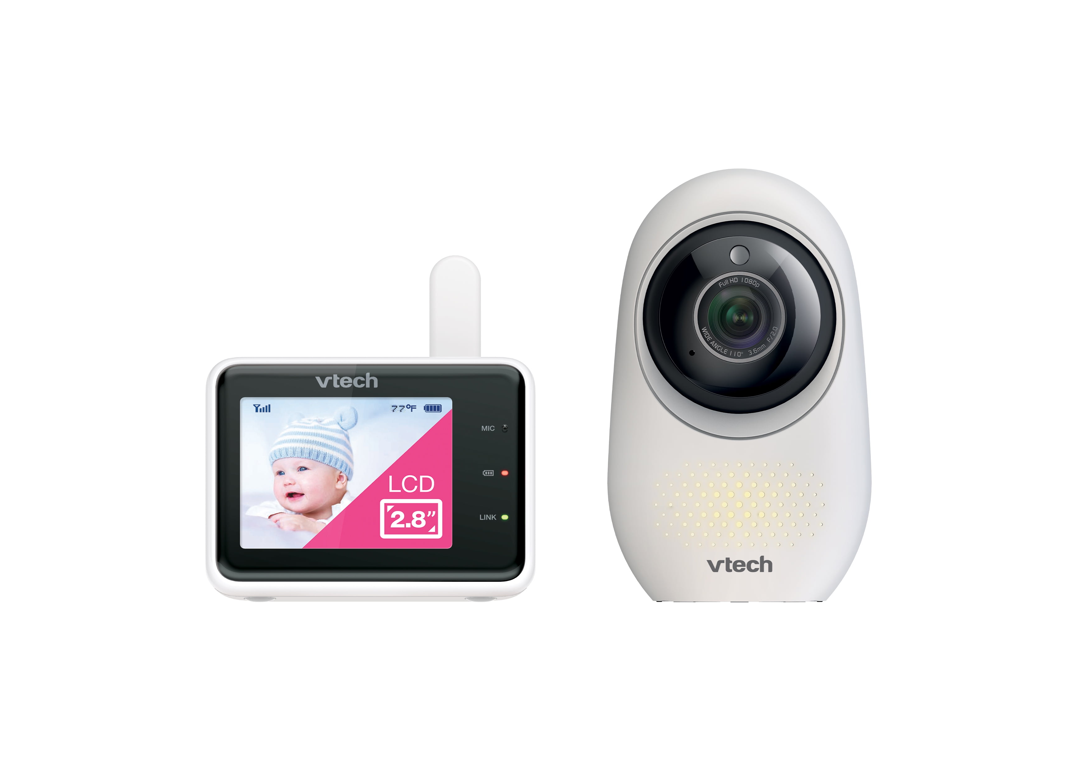 Seguridad Video Baby Monitor Con Cámara Y Audio visión nocturna. pantalla HD 5" de 720p 